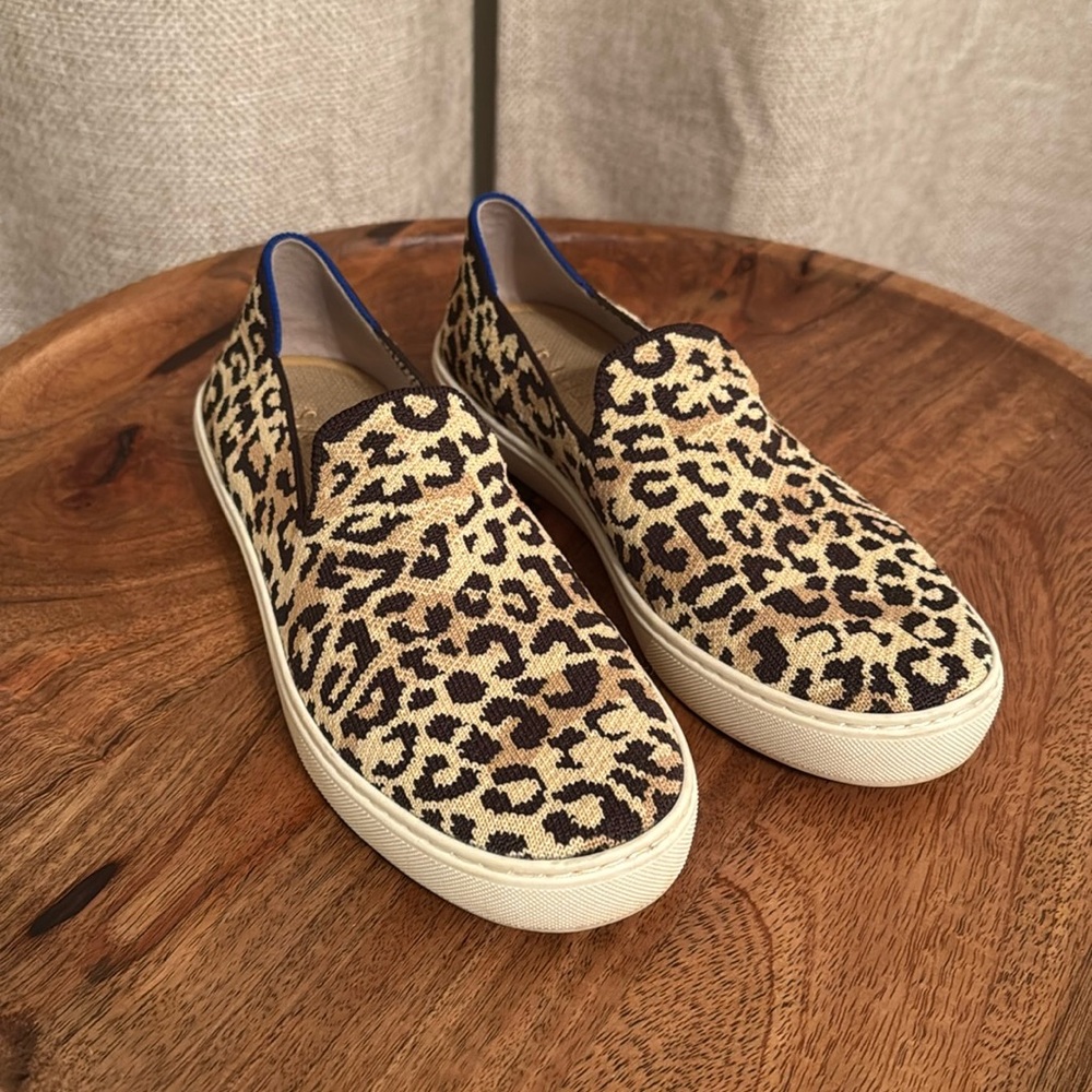 Rothy’s - The Original Slip on Sneaker - Cheetah Print - Size 8